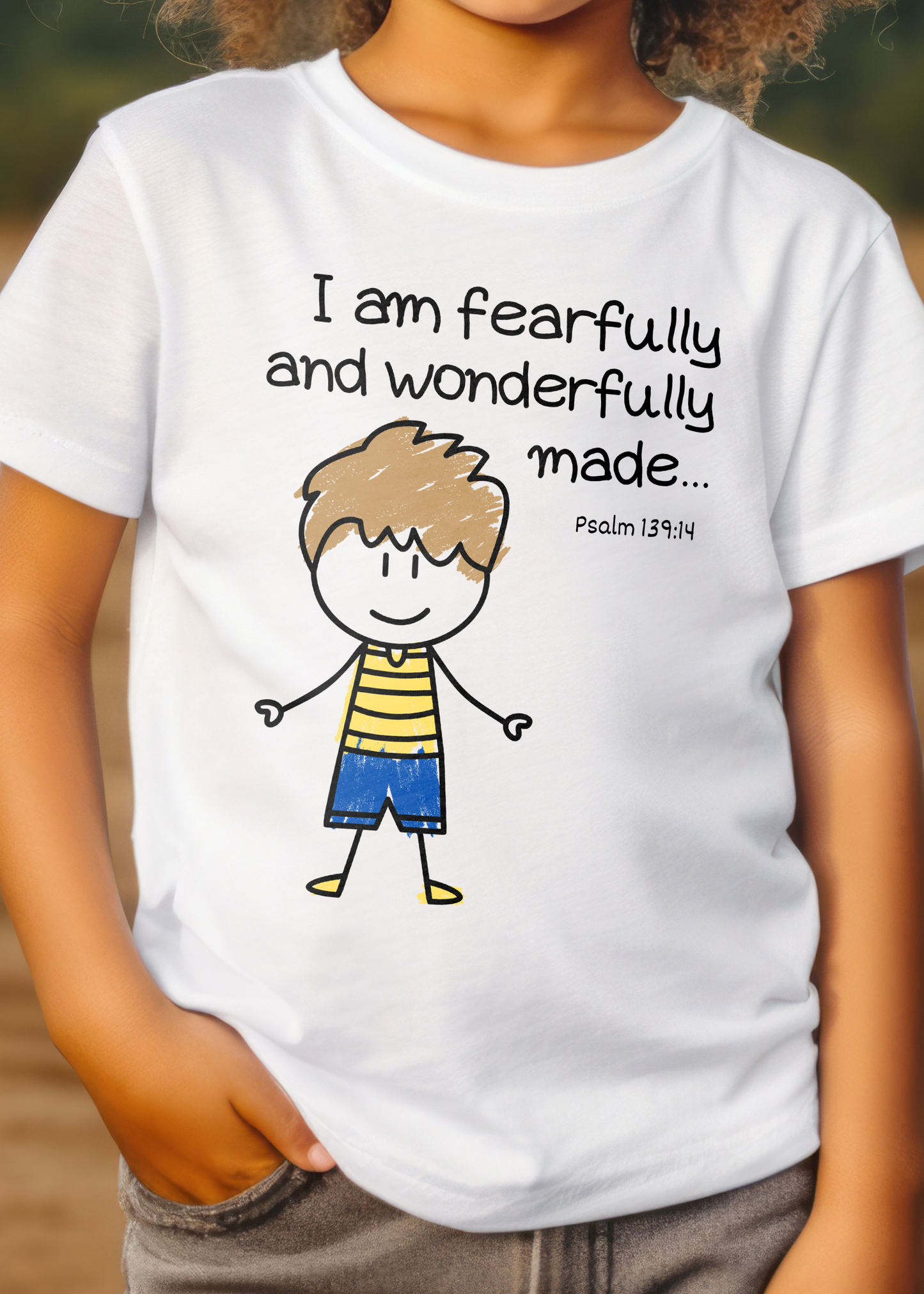 Fearfully Made Boy's Christian T-Shirt