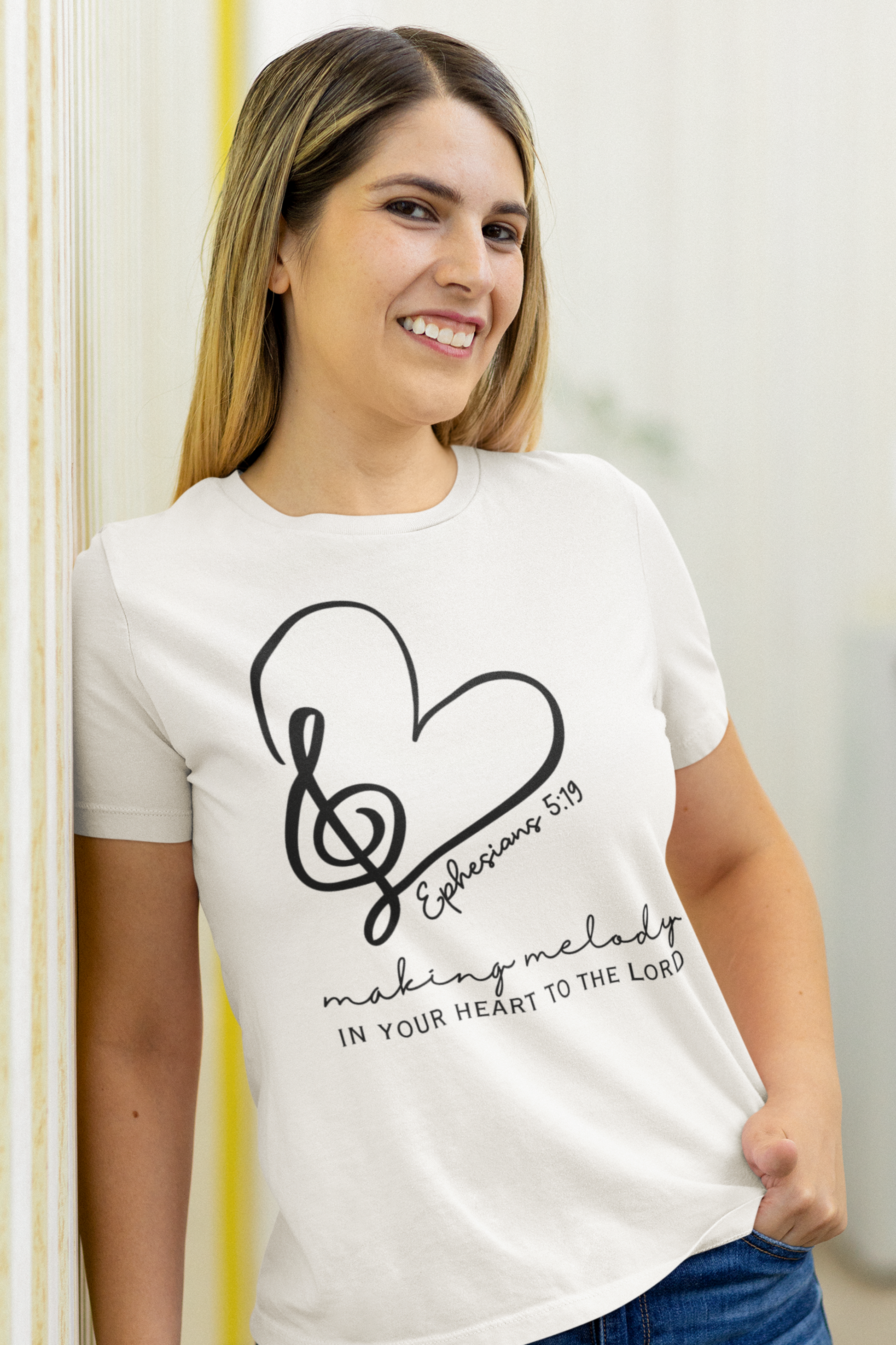 Making Melody Ladies Christian T-Shirt - Main Image